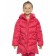 Coat for girls, height 98 cm, raspberry color