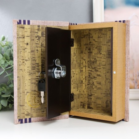 Safe-book wood to the leatherette "anchor" 21x13x5 cm-3