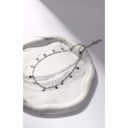 Metallica chocker stars, silver color, l = 30-1