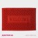 Rug of the hazardous muddy share "Welcome. Bricks ", 40.5 × 60.5 cm, red color