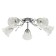 Monica chandelier, size 64x17.5x64 cm, 200W 5XE14