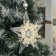 Christmas tree decoration "Polar Star" D-11.5 cm, transparent