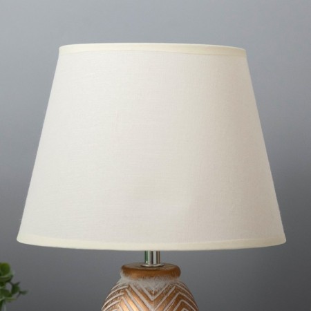 Table lamp "Diana" E14 40W white with a golden patina 22x22x35 cm-4