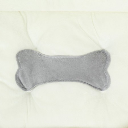 Lynchin-Divan for animals "Bone", 50 x 40 x 15, gray-white-3