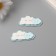 Decor for creativity wood, plastic "Sleeping cloud" Mirror set 2 pcs 5.3x2.6 cm mix