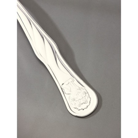 Dining Baby fork "Lyovushka", h = 16 cm, thickness 1.2 mm, silver color-1