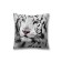Pillowess decorative "White Tiger", on a zipper, size 45x45 cm