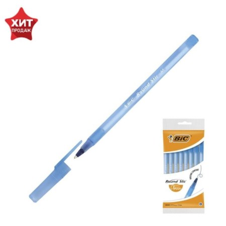 Ballic, automatic handle, bic round stic Clic, 1.0 mm node, blue ink, average letter, blue case-1