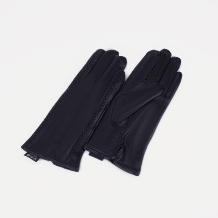 Female gloves, size 8.5, with insulation, black color