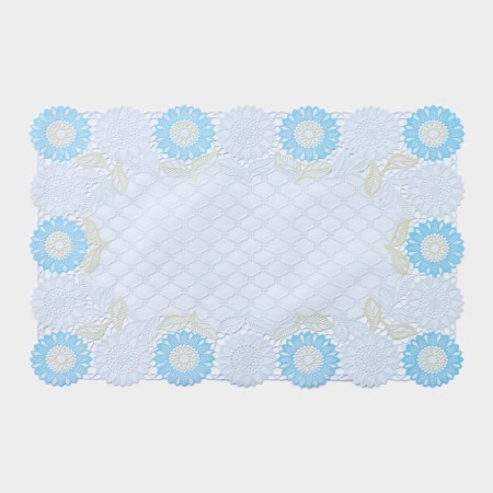 Openwork napkin for the table "Sunflower", 45 × 30 cm, the color of the yellow-blue