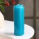 Candle - cylinder, 4 × 12 cm, 15 hours, turquoise