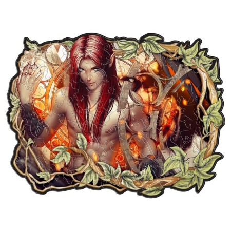 Figure puzzles, 18 × 23 cm "Fire Elf" 100 parts