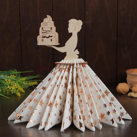 Napkin with a stand for toothpicks "Holiday"