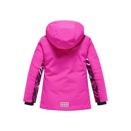 Ski costume for a girl, height 128 cm, pink color-2