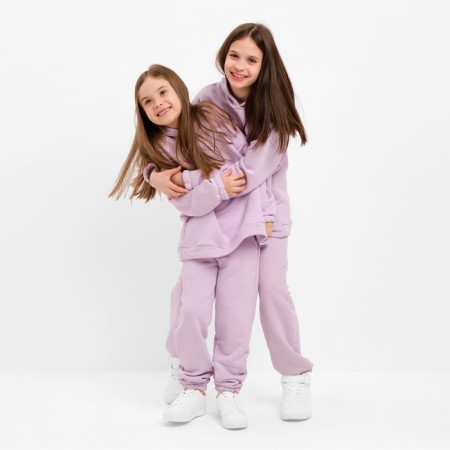 Kids (hoodies, trousers) minku lavender color, height 152 cm-5