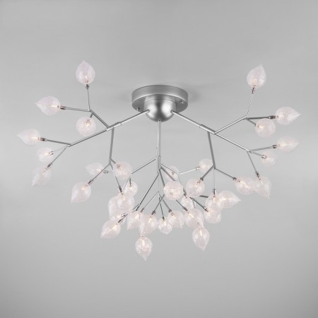 Boccio chandelier, 36x3W G4, silver color
