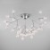 Boccio chandelier, 36x3W G4, silver color
