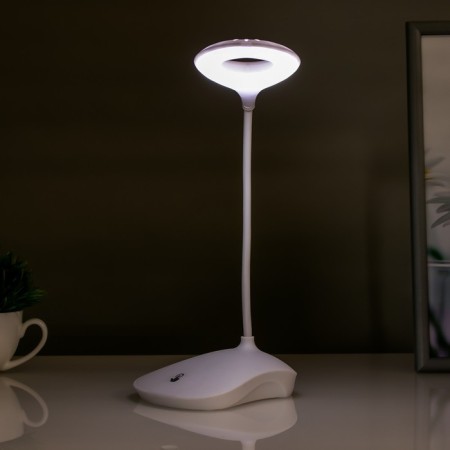 Sensory table lamp 16749/1 LED 2W 6000K USB AKB White 13x11x39 cm Risalux-2