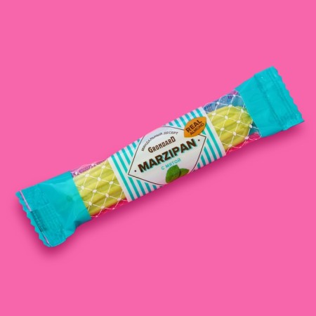 The barn -glazed marzipan bar, with mint, 40 g