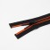Lightning "Tractor", No. 5, detachable, automatic lock, 80 cm, black/orange color