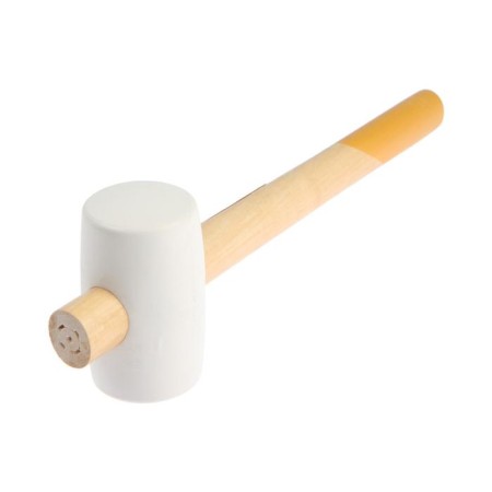 Kiyanka scrap, wooden handle, white rubber, 55 mm, 400 g-2