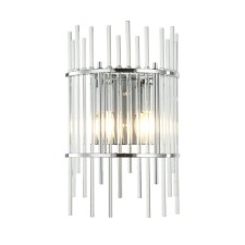 Wall lamp SIA 2XE14 40W, size 25x12.5x39 cm, color chromium