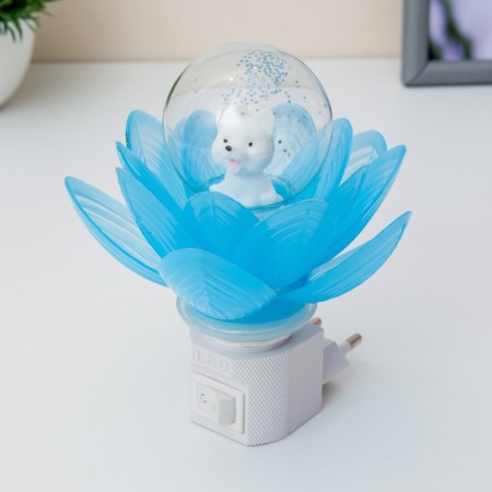 Nightmare "Blue Flower" LED 8x8x12 cm Risalux-3