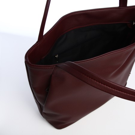 Women's bag with lightning, burgundy color-4