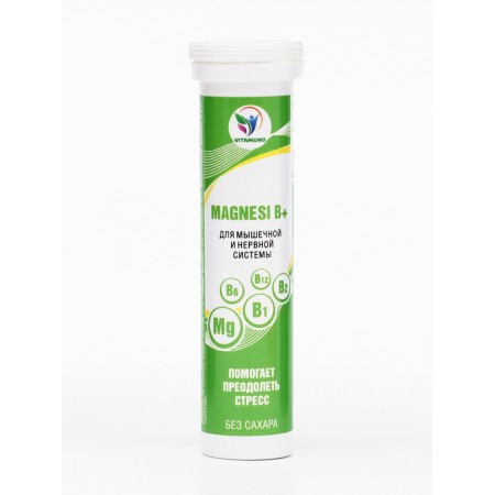 Magnesi B+ Vitamuno drink, 10 hissing tablets-1