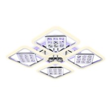 Светильник светодиодный потолочный с пультом Ambrella light, Ice, FA288, 4хLED, 116 Вт, 8700Lum, 3000-6400К, цвет хром