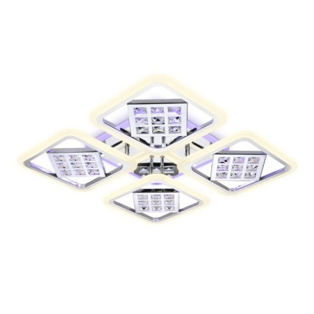 LED ceiling LED with Ambrella Light, Ice, FA288, 4XLED, 116 W, 8700LUM, 3000-6400K, Chromium Color Chrome