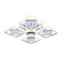 LED ceiling LED with Ambrella Light, Ice, FA288, 4XLED, 116 W, 8700LUM, 3000-6400K, Chromium Color Chrome