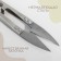 Scissors for cutting threads Premium, steel, 10.8 cm, silver color