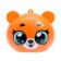 Electronic clock "Bold Bear", Orange color