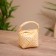 Basket wicker, bamboo 15x10x15 cm