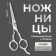 Hairdressers with emphasis, blade - 5.5 cm, silver color