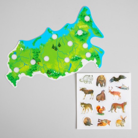 Velcro game "Animals of Russia" mini mini-2