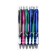 Ballic handle with erased ink, line 0.8 mm, automatic, blue rod, tinted body with a rubber holder