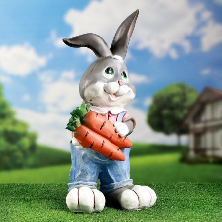 Garden figure "Hare with carrots" 52x26x23cm ////-2