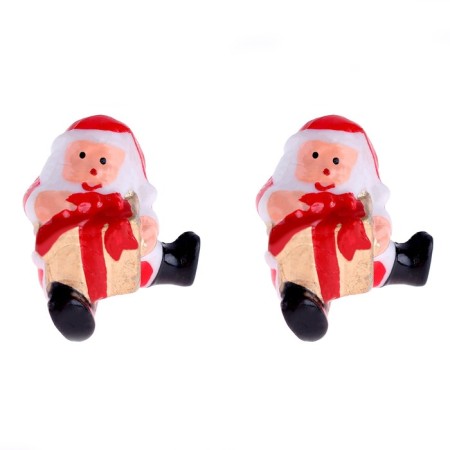 Miniature Puppet "Santa Claus with a big gift", set of 2 pcs., Size 1 pc. - 3.4 × 3.7 cm-4