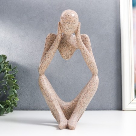 Souvenir Polystone "Abstraction - I do not hear anything" Sand 25x13 cm