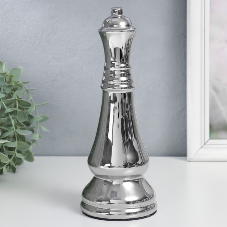 Souvenir Ceramics "Chess Figure. Ferge" silver 25x9.5x9.5 cm