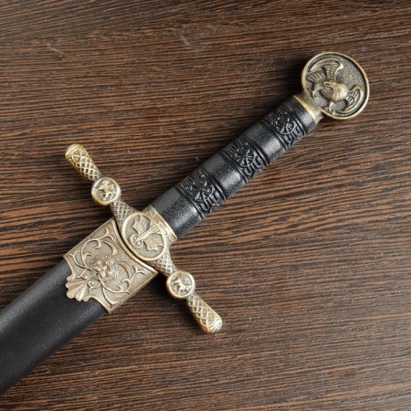 Kortik on the scabbard, lion's head, 35 cm-3
