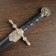 Kortik on the scabbard, lion's head, 35 cm
