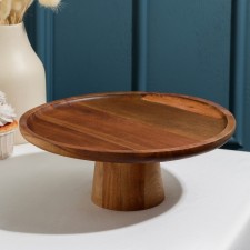 Tropics cake stand, d = 25 cm, acacia