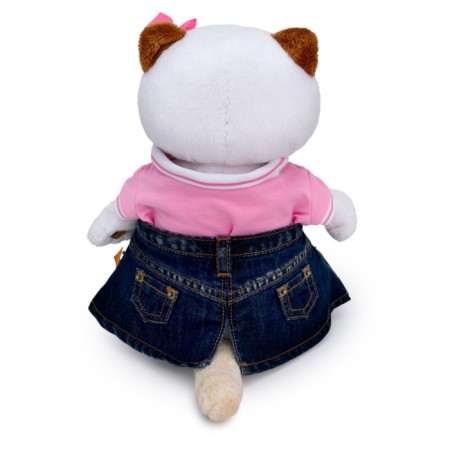 Soft toy "Lee in jeans skirt and polo T-shirt", 27 cm-6