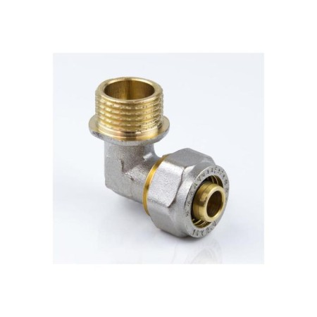 Aquasfera square 7006-04, crimping, 20 mm x 3/4 "x 90 °, outer thread, brass-4