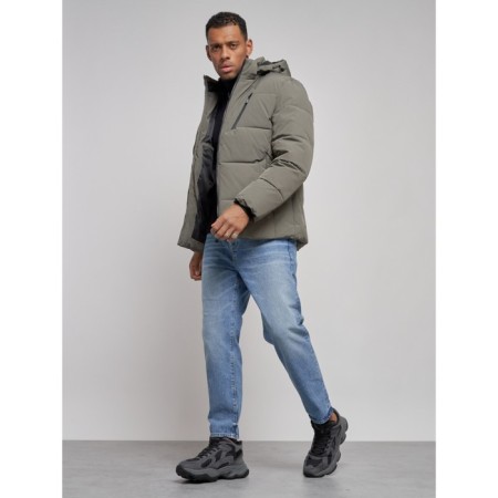 Male Winter jacket, size 50, khaki color-12