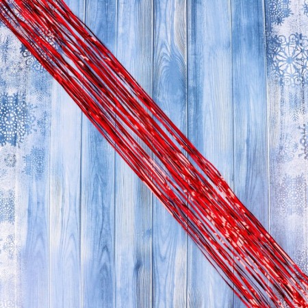 New Year's "rain" red 75mm, 1.5 m