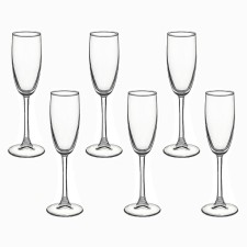 A set of glasses for champagne 